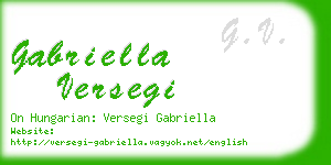 gabriella versegi business card